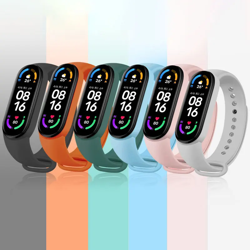

Strap for Xiaomi Mi Band 7 6 5 4 3 Sport Bracelet watch Silicone wrist strap For xiaomi mi band 3 4 5 bracelet Miband 4 6 Strap