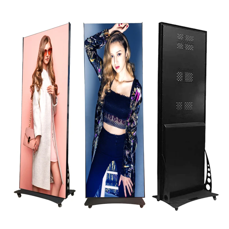 

New Design P1.86 P2 P2.5 Full Color HD Indoor Outdoor Led Poster Advertising Machine Led Screen Led Display