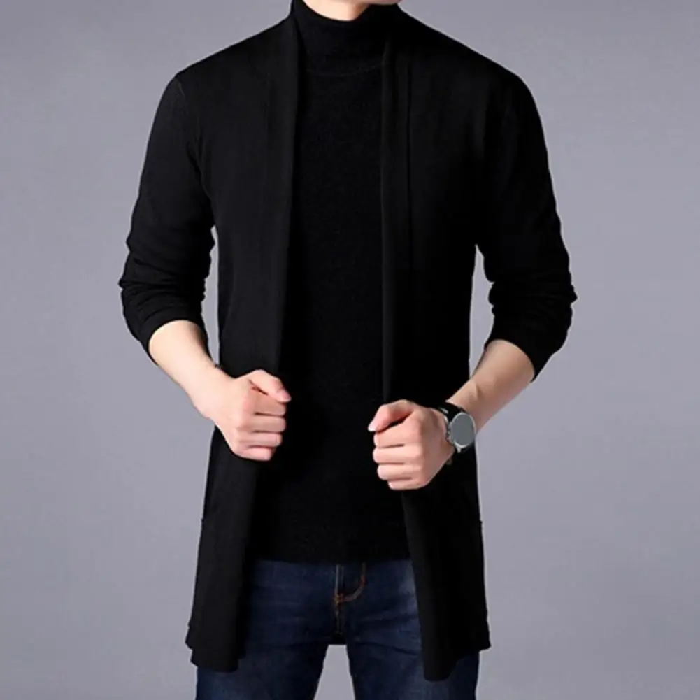 

Useful Knitting Sweater Casual Men Sweater All Match Exquisite Knitting Men Cardigan Sweater Long Sleeve
