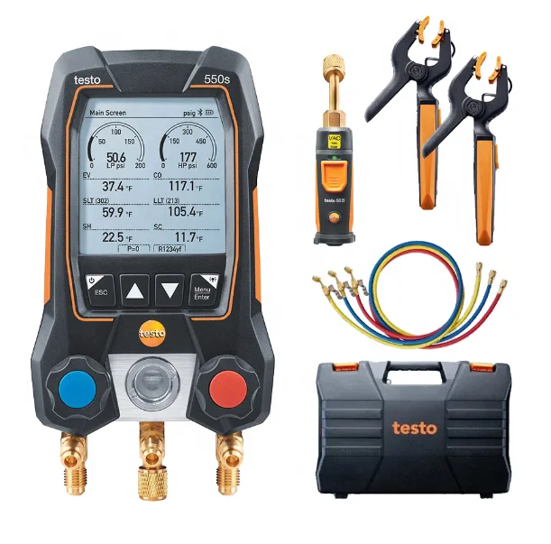 

100% New Testo 550s Vacuum kit Digital Manifold Gauge