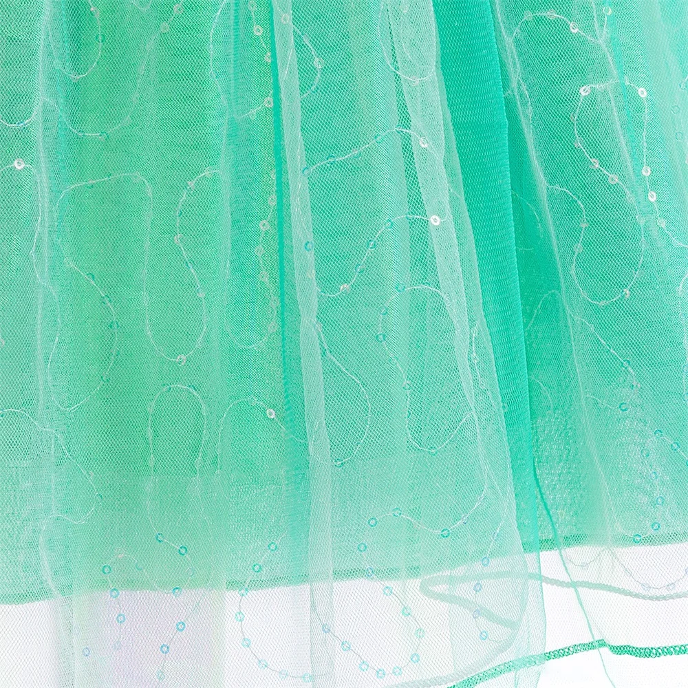 Детское платье Русалочки Ариэль сияющее с блестками и бисером для девочек