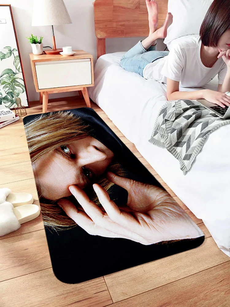 Фланелевой коврик для прихожей рок-певца David Bowie противоскользящий в современном
