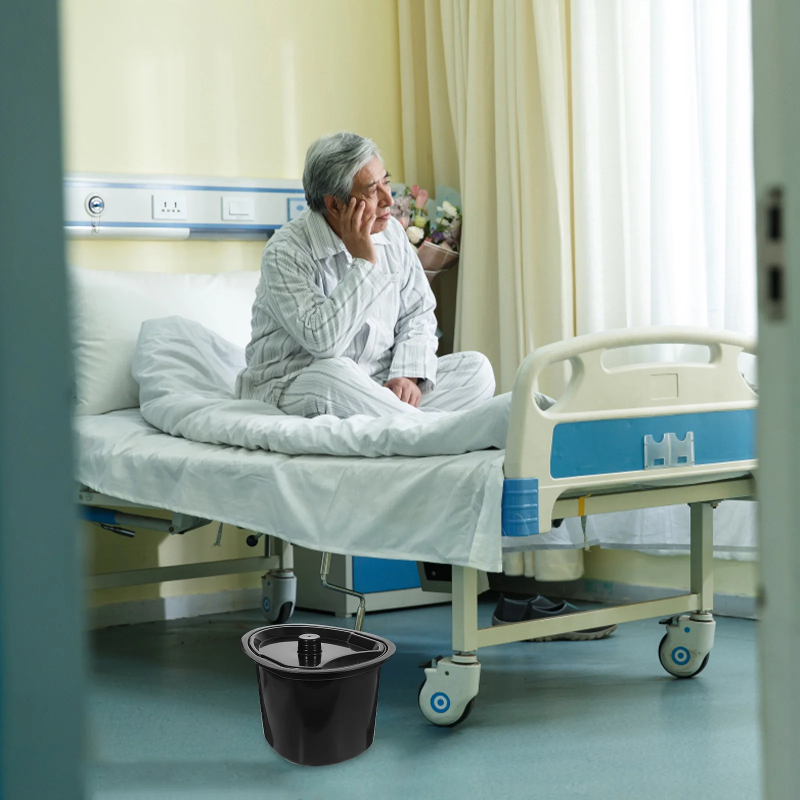 Нижнее судно горшок для мочи пожилых людей биде ночной писсуар с крышкой