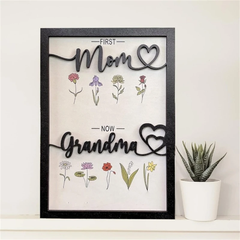 Имя члена семьи фоторамка для подарка на день матери сделай сам цветок год