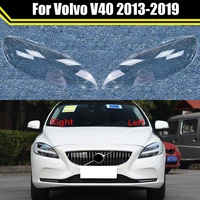 car headlight glass lens lamp transparent shade shell auto light lampshade lampcover cove for volvo v40 2013 2019 headlamp caps