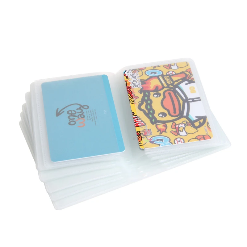 

Пластиковый бумажник с вкладышами для двух отделений, 5 х6 страниц, 24 отделения для визиток и кредитных карт