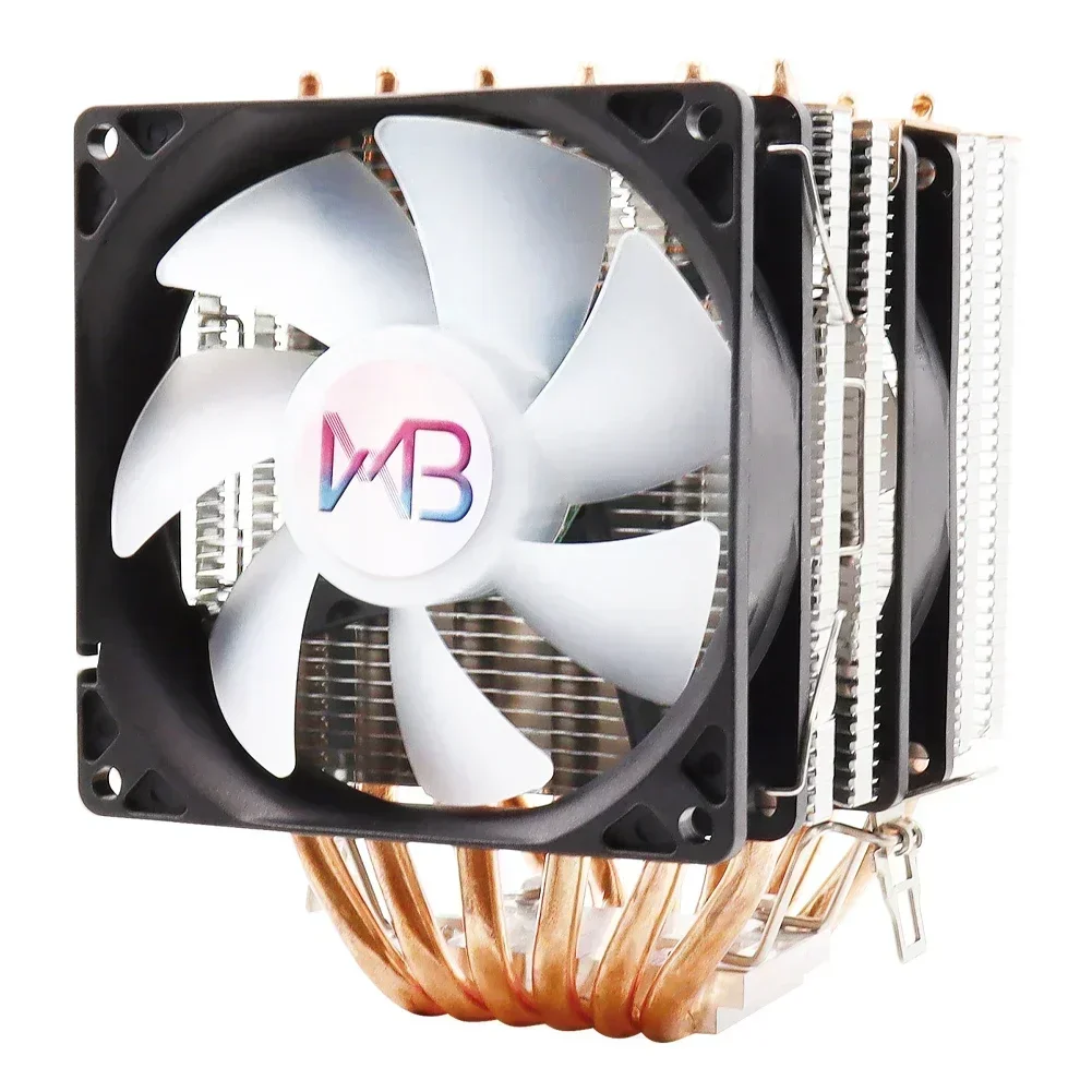 Кулер процессора WOVIBO 6 тепловых трубок радиатор 90 мм ШИМ 4 контакта для Intel LGA 1150 1151