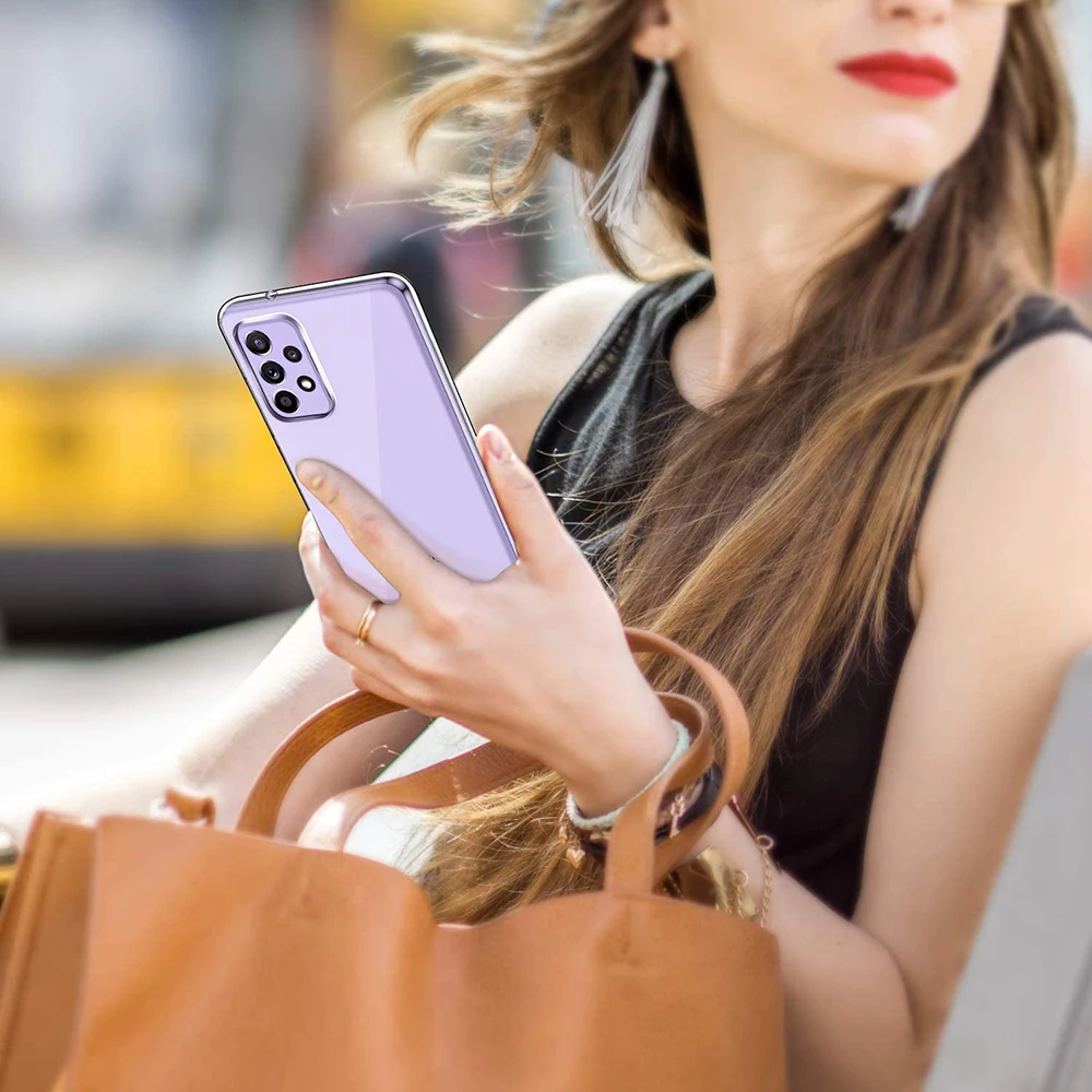 Cena Antypoślizgowa Miękka TPU Etui Do Samsung Galaxy S22 Ultra S22 S22 + Plus S20 S21 FE S10 Lite S10e Przezroczysta Osłona Ochraniacza