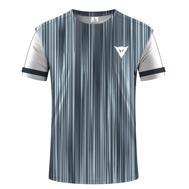 

Fitness Men's T-shirt Breathable Men's Style Short Sleeve Refreshing Sweat Waging Top Dainesea Print Racing Cycling Clothes Top
