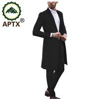 african jacquard long jacket pants suit for men aptx knee length jacketfull length pants mens suit ta1816012