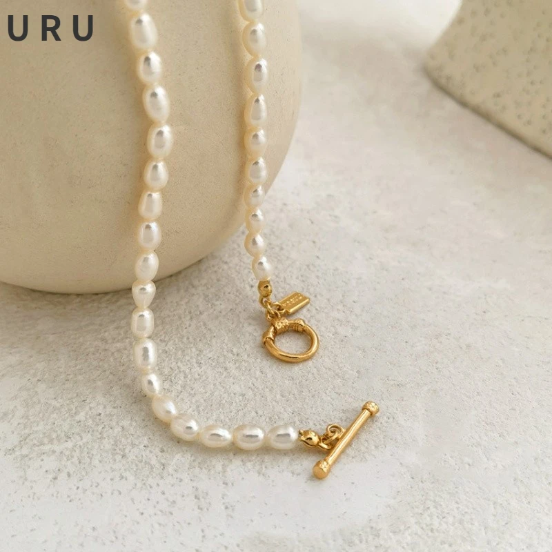 

Modern Jewelry One Layer White Pearl Necklace Simply Design Elegant Women Choker Necklace For Wedding Party Gifts