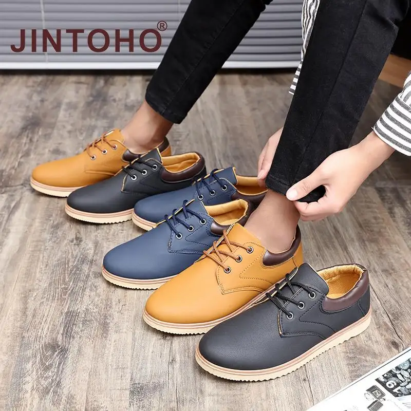 Мужские кожаные повседневные туфли мужские брендовые удобные на плоской подошве