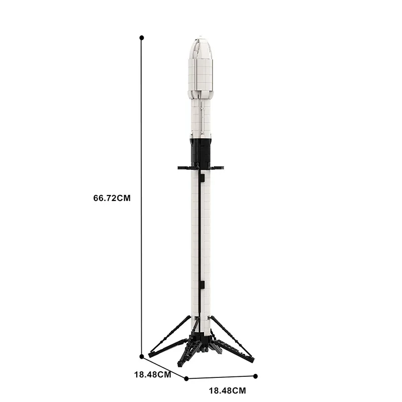 Конструктор MOC Ultimate Space X Falcon масштаб 9: 110 набор строительных блоков искусственный
