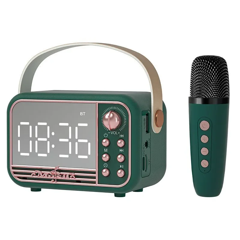 Bluetooth будильник динамик S11 новый ручной Ретро стиль Настольный Будильник