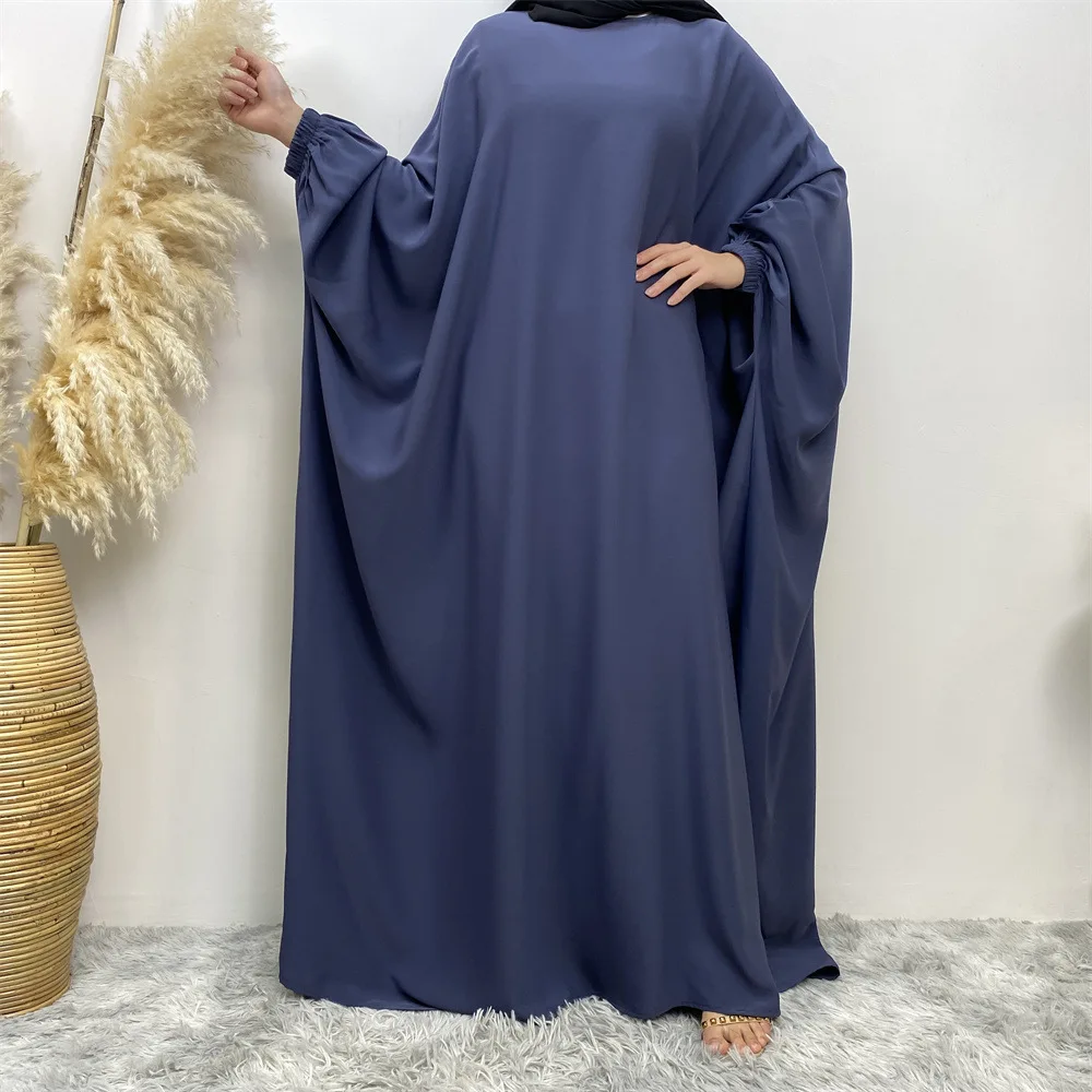

Modest Muslim Ramadan Eid Loose Abaya Women Dress Prayer Kaftan Dubai Turkey Arab Islamic Gown Jilbab Clothing Abayas Dresses