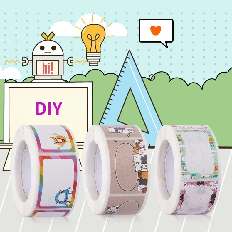 350 шт./рулон, самоклеящиеся наклейки для книги | AliExpress
