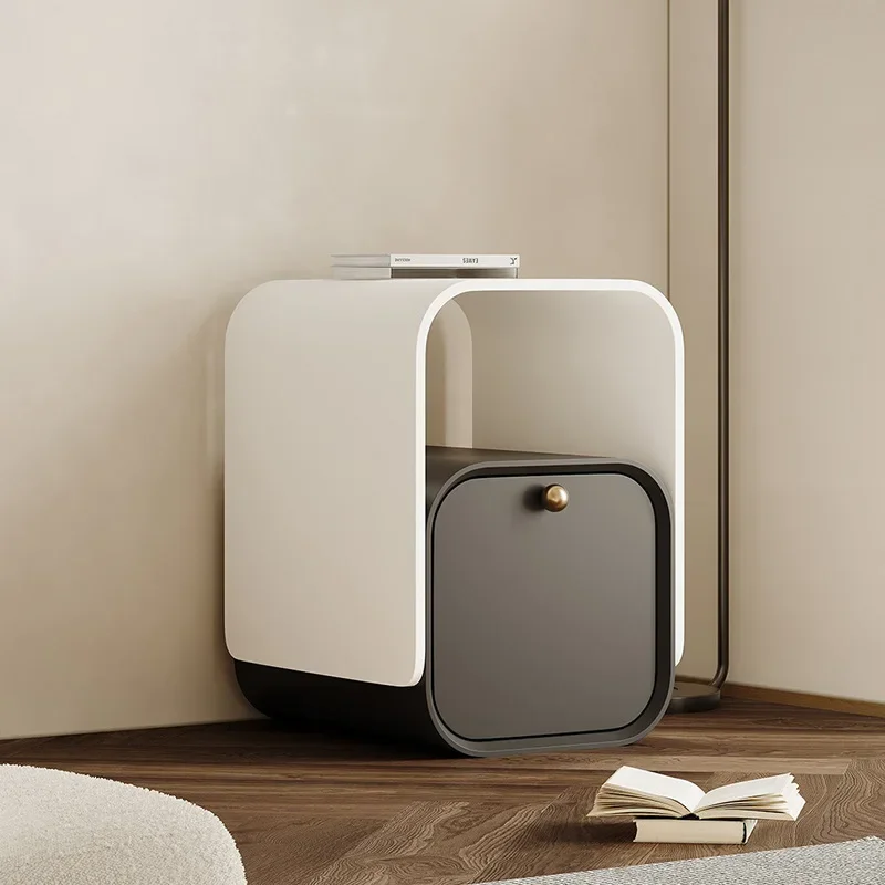 Роскошная тумбочка прикроватный столик в эстетическом современном дизайне