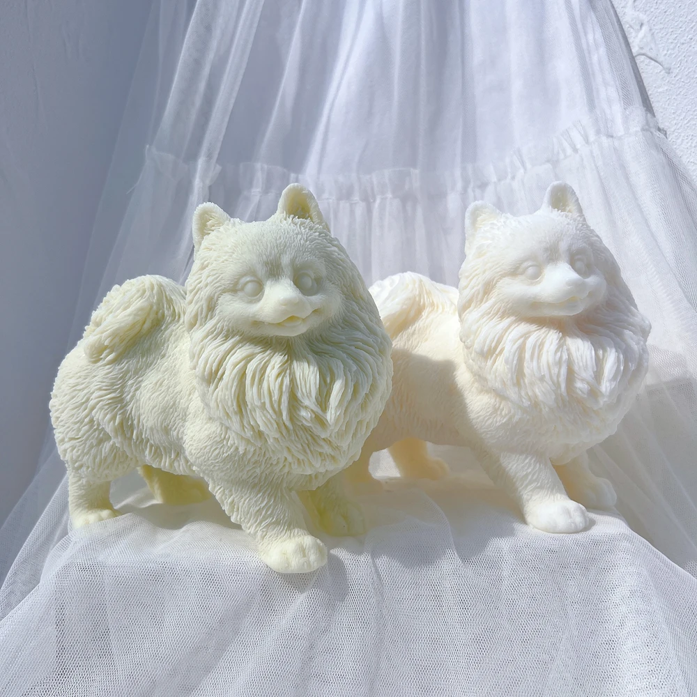 Помаранский щенок фотоформа животные щенки соевый воск Силиконовая Форма Собака