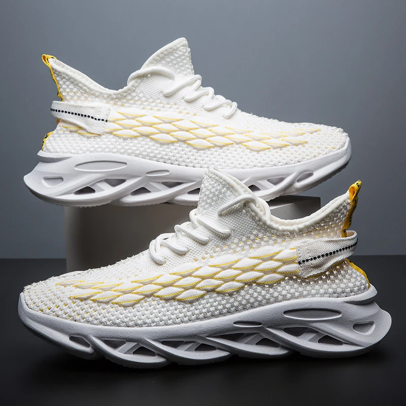 

Casual Shoes Men Lightweight Blade Shockproof Lack Up Breathable Men Sneakers Height Increase 2019 Fashion Sports Shoes For Male