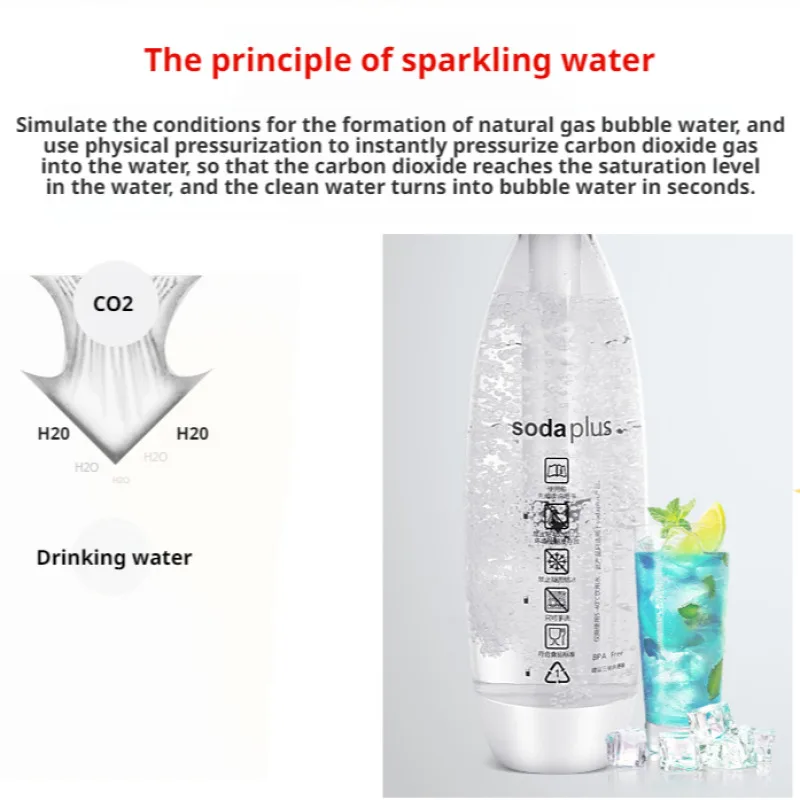 Бытовая машина для приготовления напитков холодных со сверкающей содой