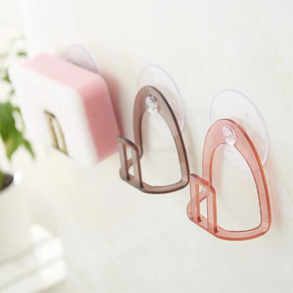 

Kitchen Suction Cup Sponge Holder Sink Drain Rack Shelves Kitchen Storage and Organization Kitchen Accessories Practical Home