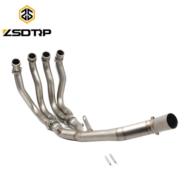 

new sale fashion connection motorcycle middle exhaust pipe for YZF-R1 muffler pipe