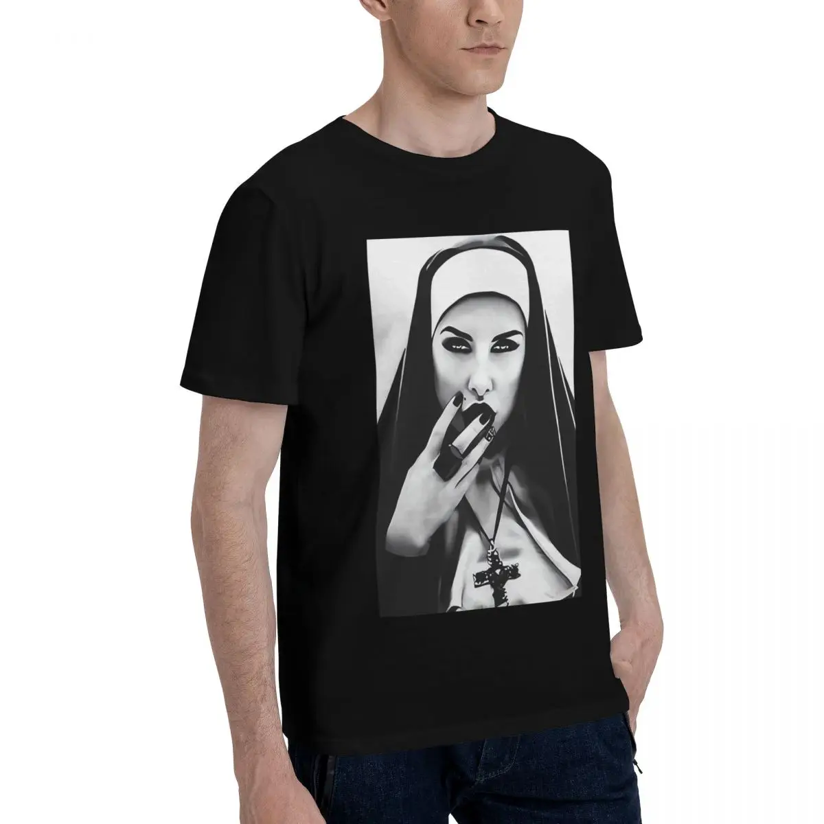 Stoner Nun Nonne Gras Hba повседневные дышащие удобные кавайные новые подарки и футболки из