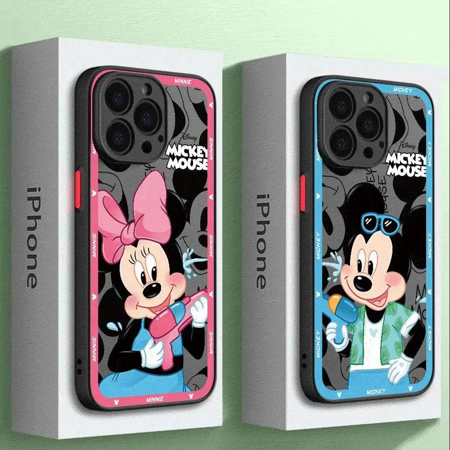 Disney Mickey Minnie Mouse Phone Case for Samsung Galaxy A16 5G A51 A52s 4G A50 A71 A31 A05 A06 Note 20 10 Plus 9 8 Cover