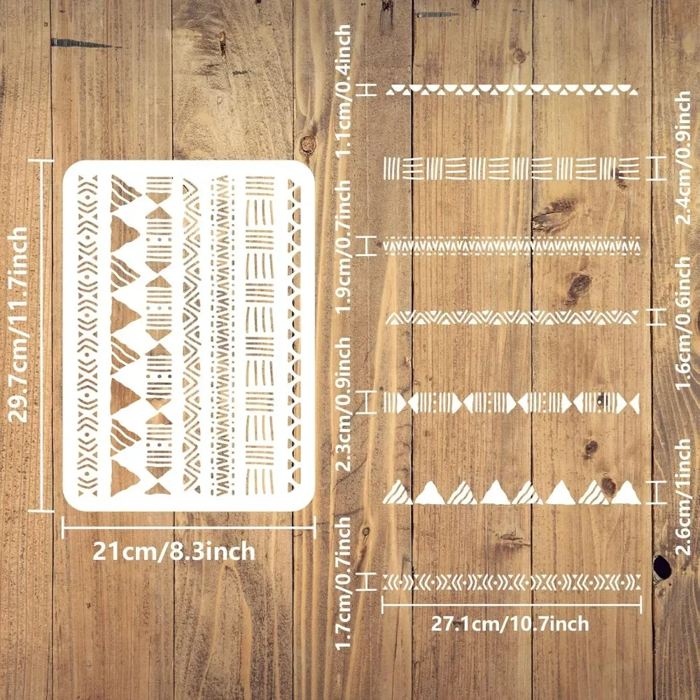 

Трафарет для рисования "Tribal Borders", arricraft