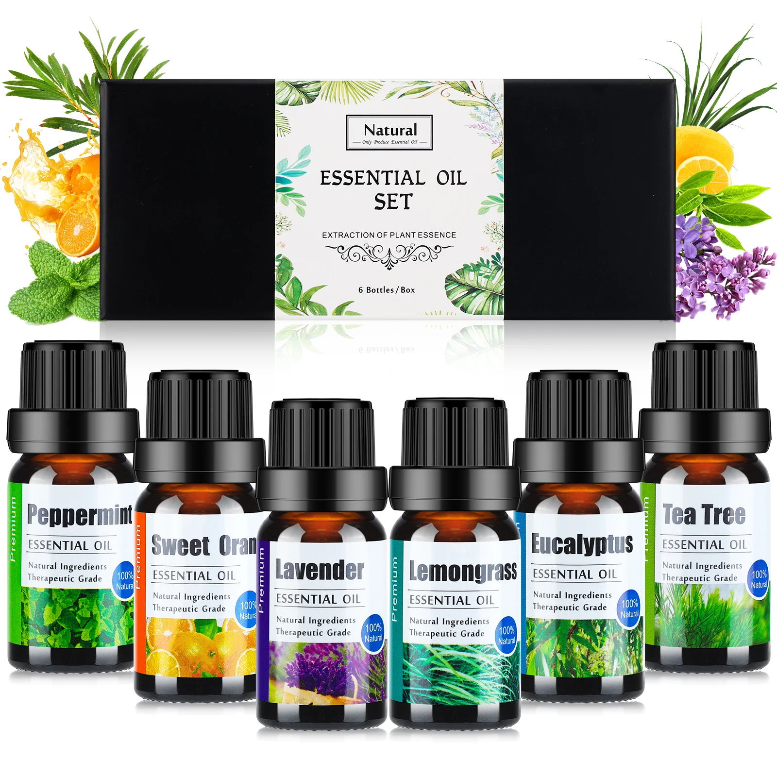 S Tea Tree Lavender Lemon Mint Vanilla Eucalyptus For Skin Care Massage Diffuser Oil