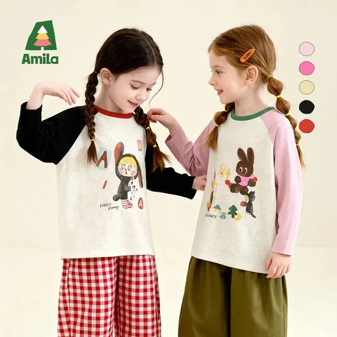 Детская футболка Amila 2026 весна хлопок