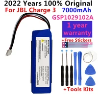 100 original new 3 7v 7000mah battery bateria gsp1029102a for jbl charge 3 batteries tools kits