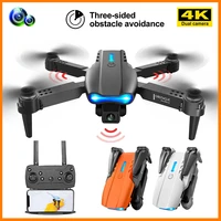 remote control drone wifi fpv with 4k hd dual cameras aerial photography obstacle avoidance function rc foldable quadcopter uav