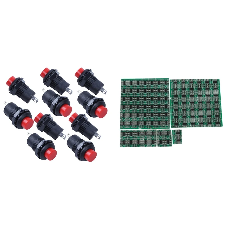 

10 X Momentary SPST NO Red Round Cap Push Button Switch & 100PCS PAM8403 Super Mini Digital Amplifier Board
