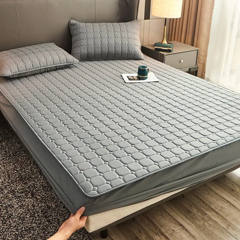 

Mattress Cover Single-piece Cotton Quilted Simmons Protective Cover Thickened Non-slip Dust-proof Fully Surrounded Bedspread