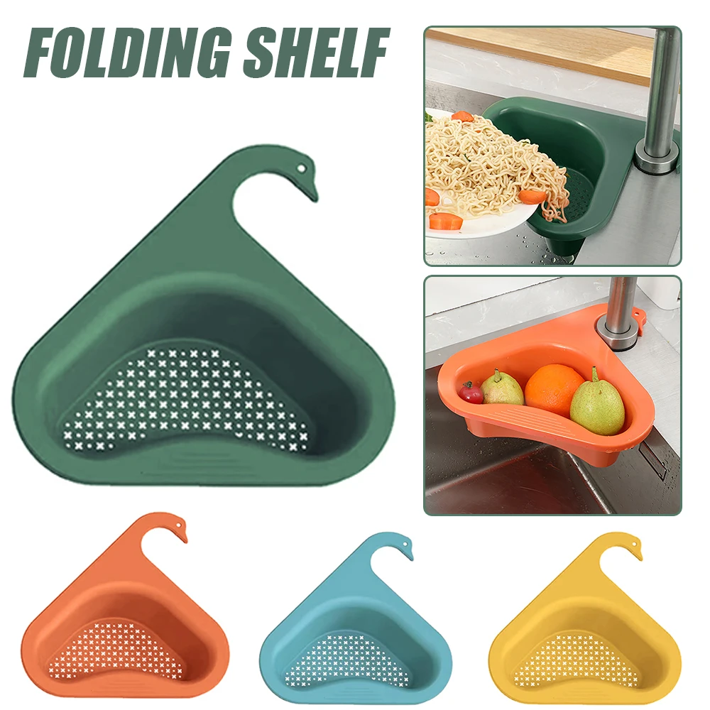 

Складная полка в виде лебедя для кухонной раковины