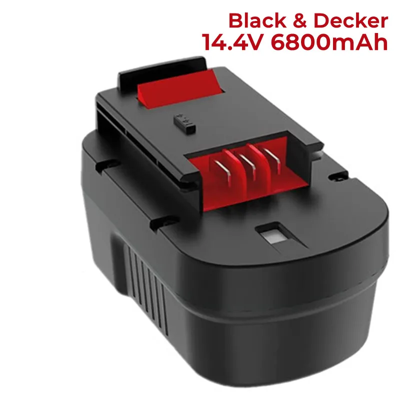 Улучшенная сменная батарея HPB14 на 6800 мАч для Black and Decker 14,4 В, никель-металлогидридная батарея FSB14 A14 BD1444L HPD14K-2 CP14KB HP146F2