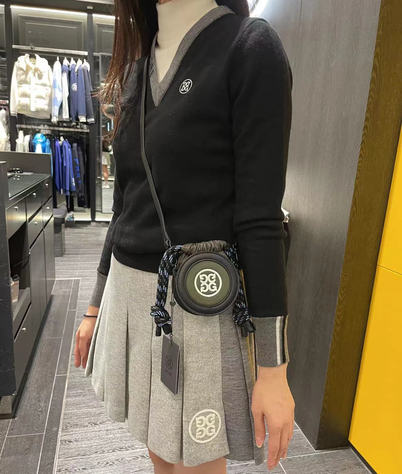 

【Presale】 Golf Soft Touch Sweater Shirts Winter Women's Knit Long Sleeve High Neck Windproof Lining Keep Warm Sweater Golf Top