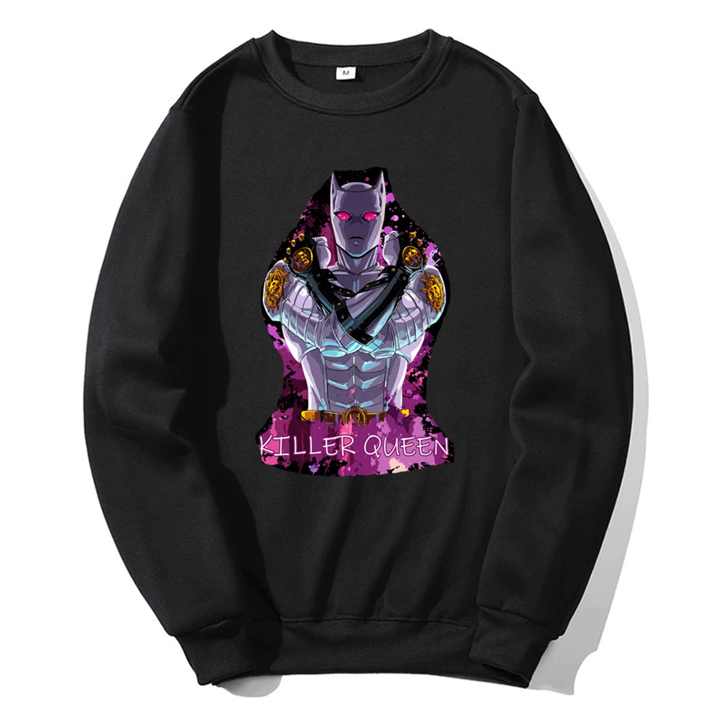 

Толстовка мужская оверсайз с аниме «Невероятные приключения Джоджо», модная кофта с принтом «Killer Queen» в стиле Харадзюку, топ для приключени...