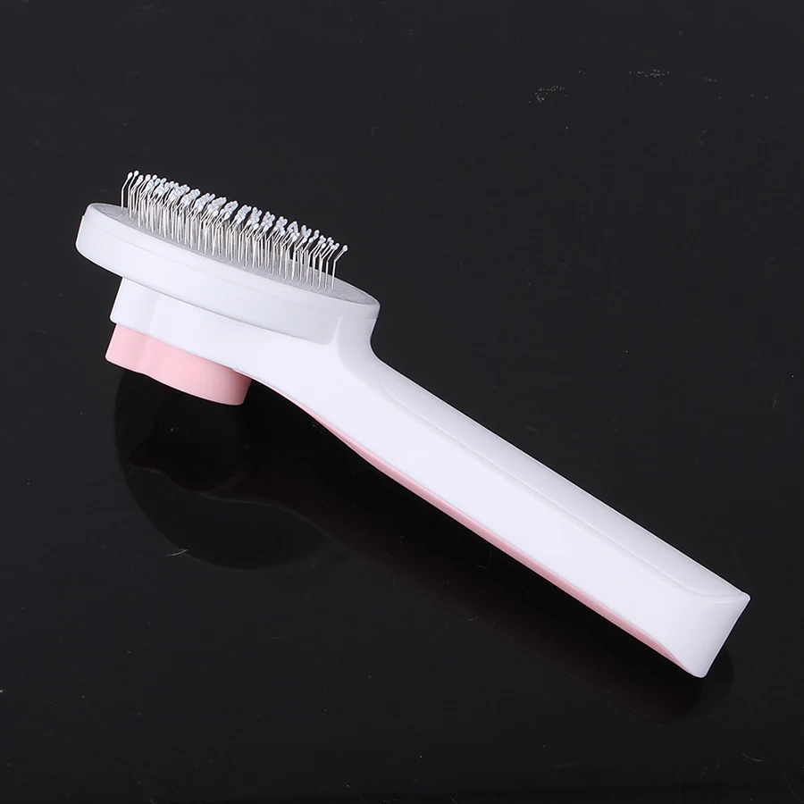 1 Шт. Массажная Щетка С Кнопками Для Домашних Животных Расческа Удаления Волос