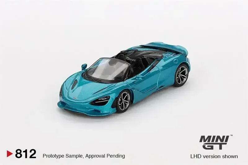 Литая под давлением модель автомобиля MINI GT 1:64 750S Spider Belize Blue LHD