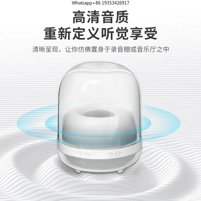 Фото Новая беспроводная умная колонка Huaqiangbei Crystal 4 Glazed с Bluetooth, подходит для сабвуфера, настольная аудиосистема 2.1 №2