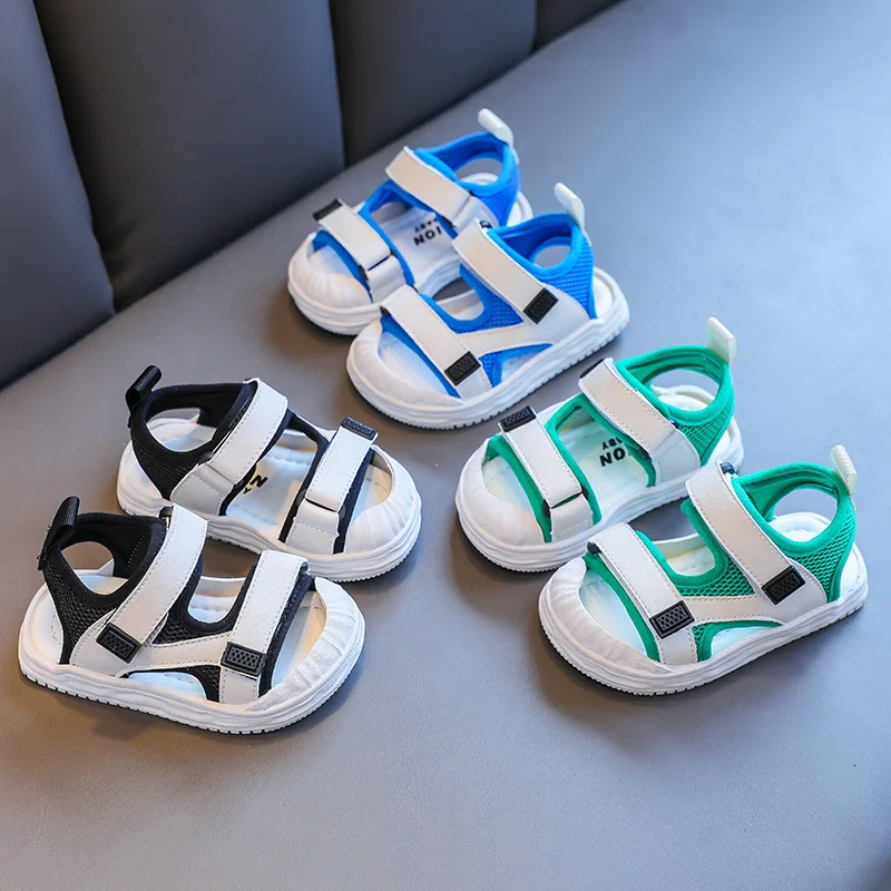 

Детская обувь, летняя обувь для маленьких девочек и мальчиков, пляжная обувь с мягкой подошвой, детская нескользящая обувь, детские спортив...