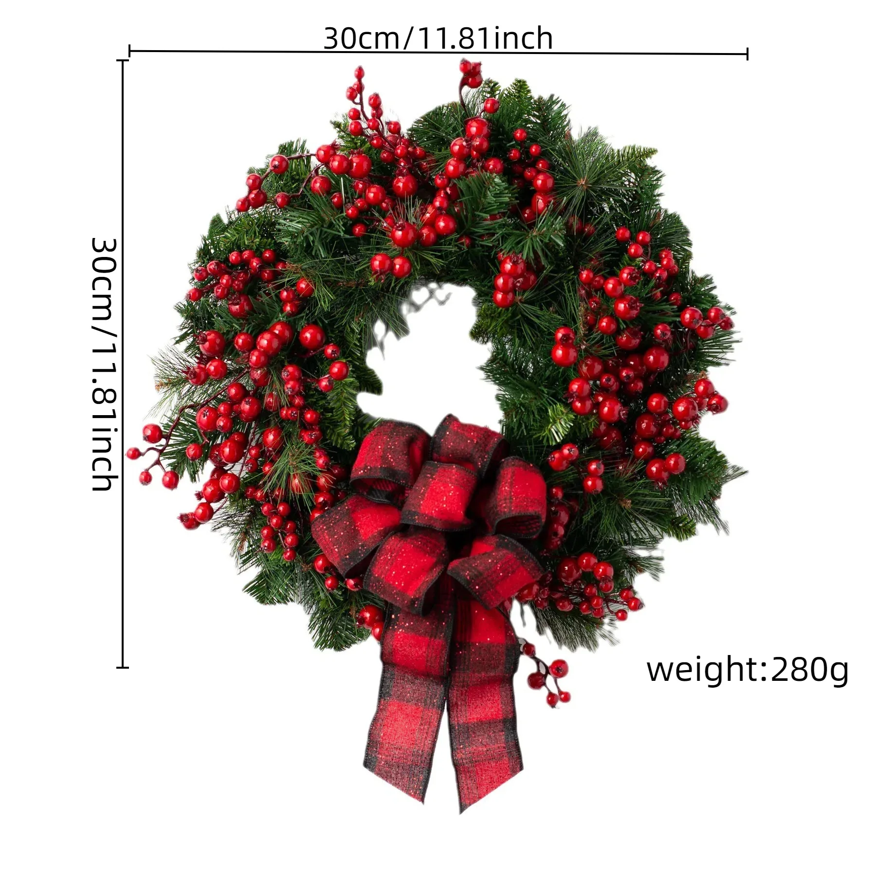 

Искусственный рождественский венок