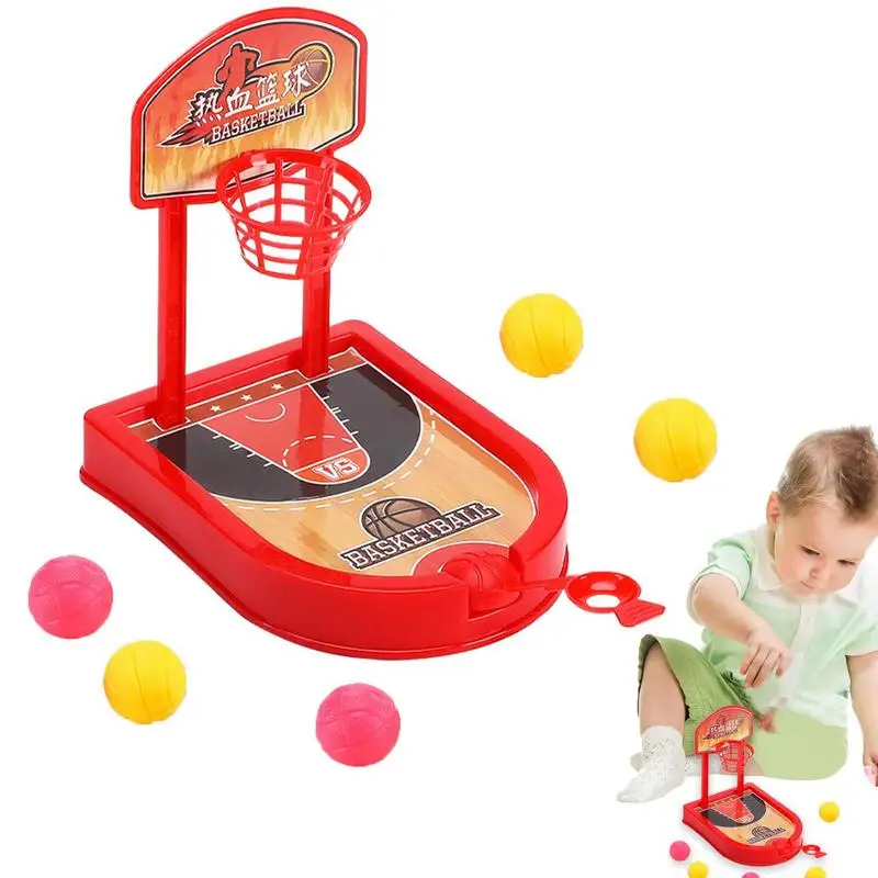 

Mini Basketball Game Desktop Table Basketball Games Set Mini Basketball Toy Parent-Child Interactive Game Catapult Basketball