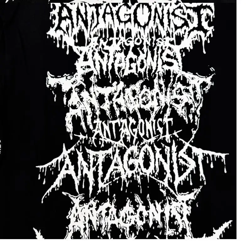 Фото Новые мужские футболки Homixide Gang ANTAGONIST 2.0 Skull merch tour, футболки в стиле хип-хоп, хлопковые футболки для скейтбординга, уличные футболки, футболки H7 №2