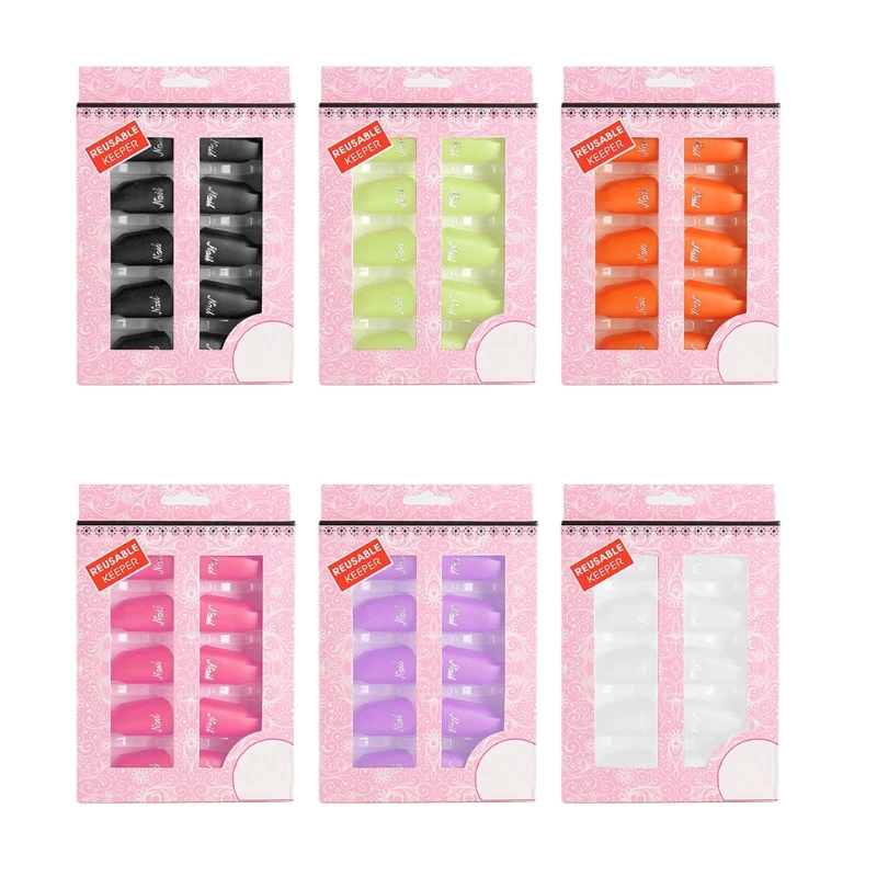 

Q1QD Plastic Acrylic Nail Art Soak Off Clip UV Gel Polish Remover Wrap Tool Multi Color Soak Off Clips Wrap Cleaner