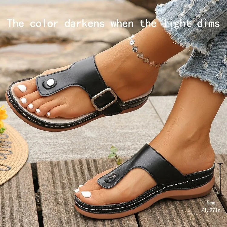 Женские современные тапочки в индуистском стиле с закрытым носком весна-лето