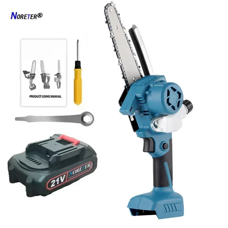 WASAI 6-дюймовая цепная пила Беспроводная электрическая для резки дерева