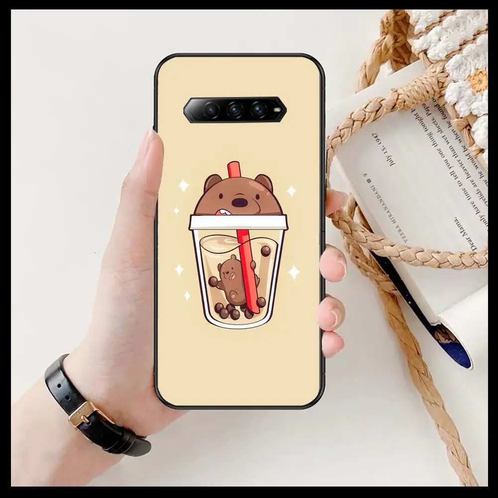 hot kawaii cup phone case for xiaomi redmi black shark 4 pro 2 3 3s cases helo black cover silicone back prett mini cover funda free global shipping